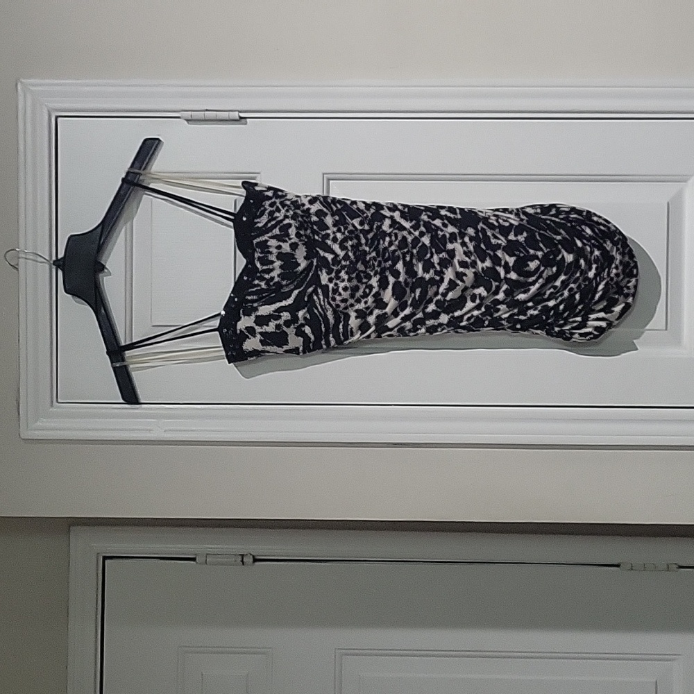 Zebra print mini dress